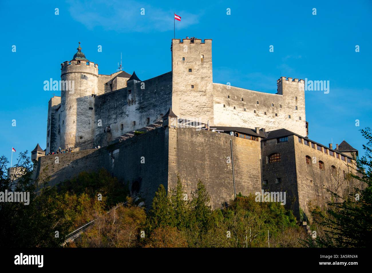 Medieval Hohensalzburg Castle - Austria Stock Photo - Alamy
