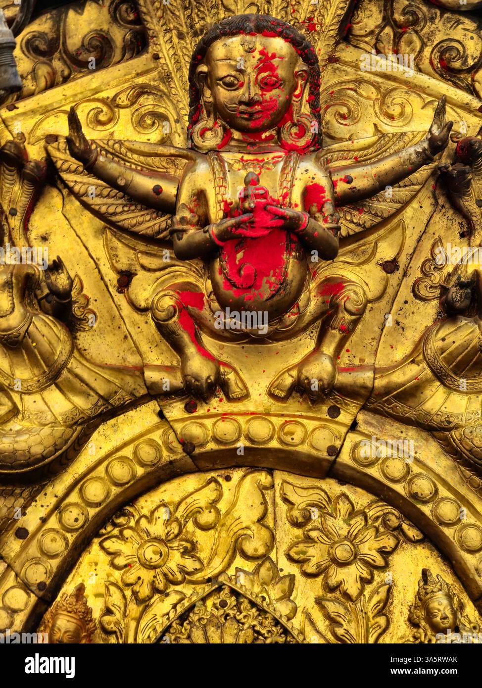 Wakupati Narayan Temple in Bhaktapur,  Nepal. - Smartphone Captured Stock Image