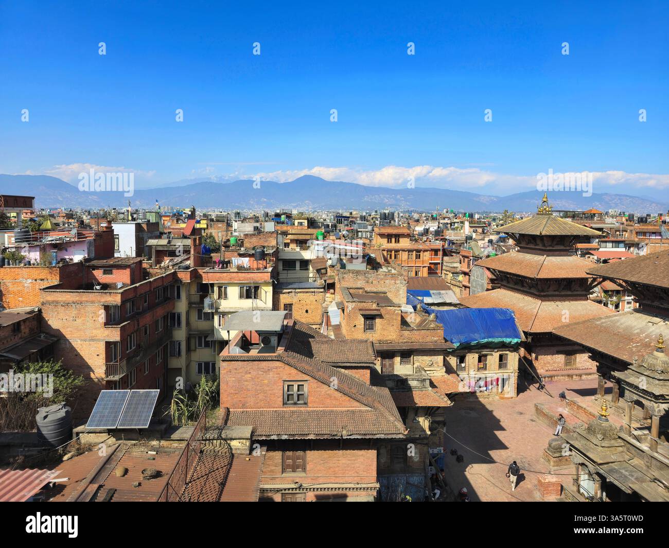 The Durbar square in Patan, Nepal. - Smartphone Captured Stock Image
