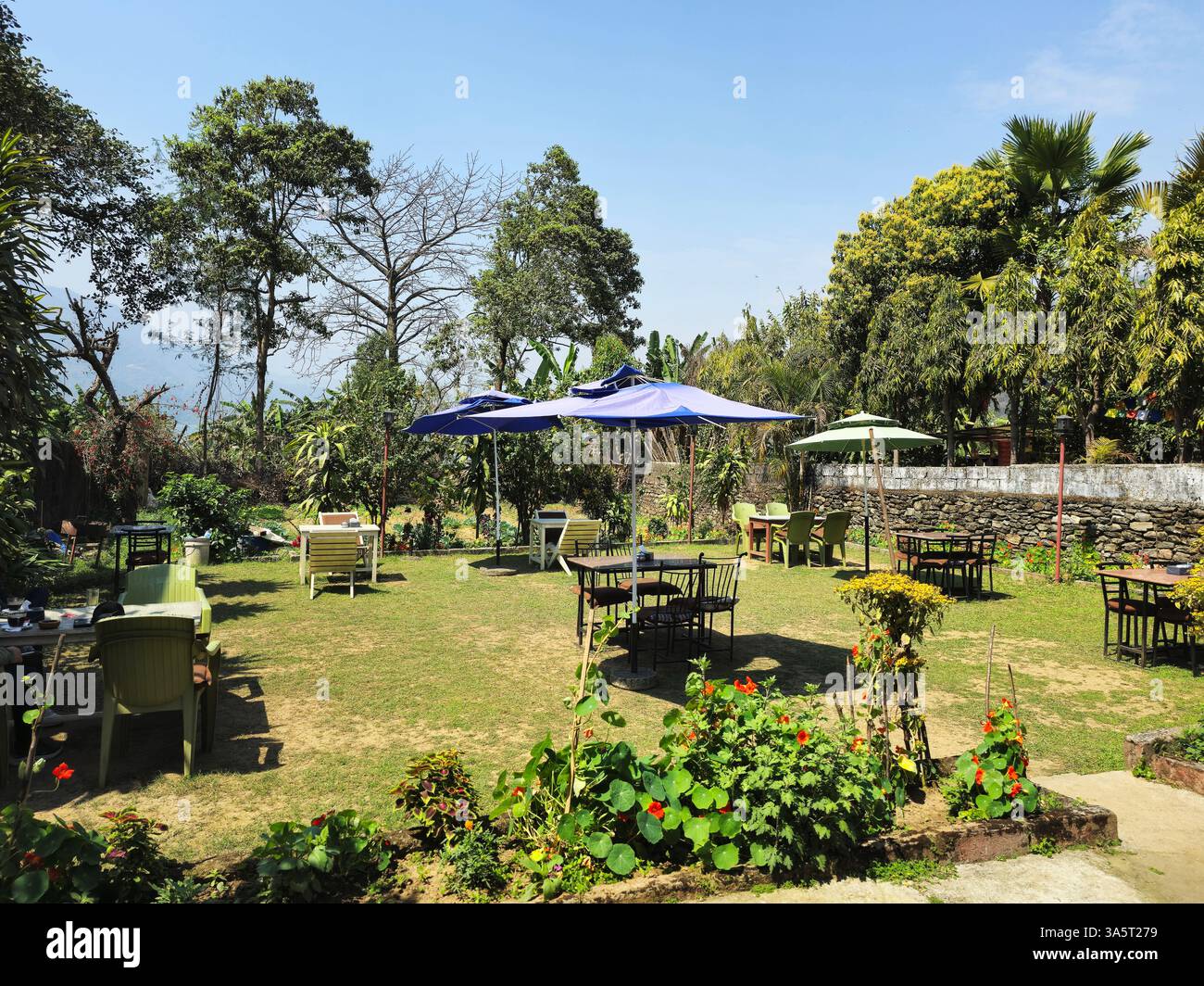 The German bakery in Pokhara, Nepal. - Smartphone Captured Stock Image