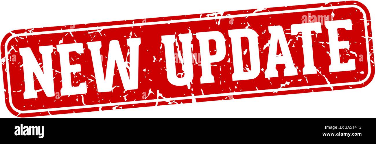 new update stamp. new update rectangular sign isolated on transparent ...