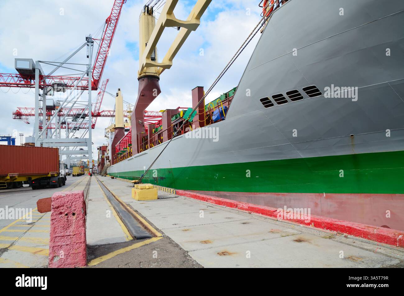 Container terminal Stock Photo