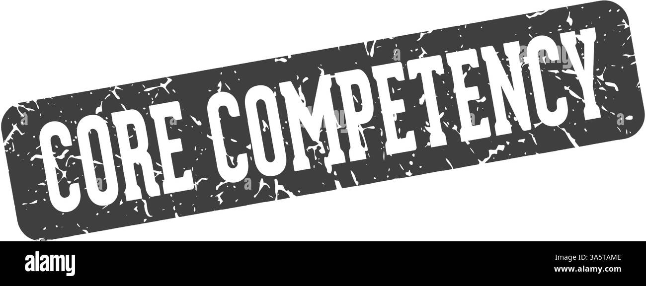 core competency stamp. core competency rectangular sign isolated on ...