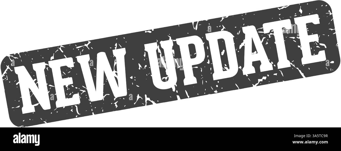 new update stamp. new update rectangular sign isolated on transparent ...