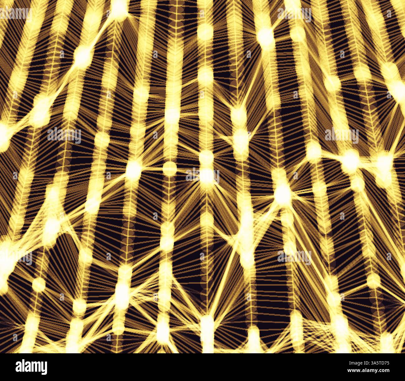Lattice Structure. Science or Technology Background. Graphic Design. 3D Grid Surface. Abstract  Vector Illustration. Stock Vector