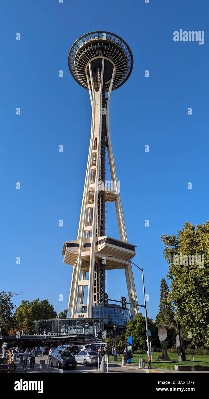 Space Needle - Smartphone Captured Stock Image