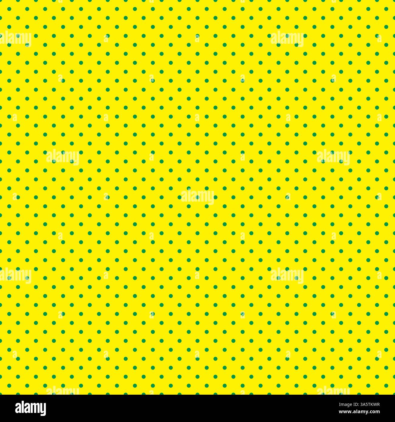 Seamless vector green polka dots for pattern on yellow background ...