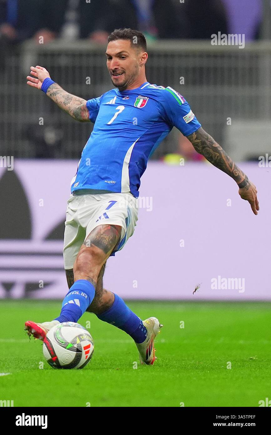Politano Italy's Matteo Politano during the Uefa Nations League soccer match ...