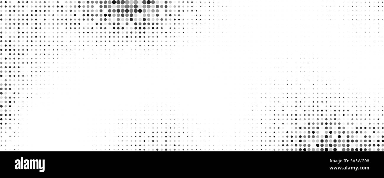 Halftone dot pattern gradient grayscale background circle comic fade ...