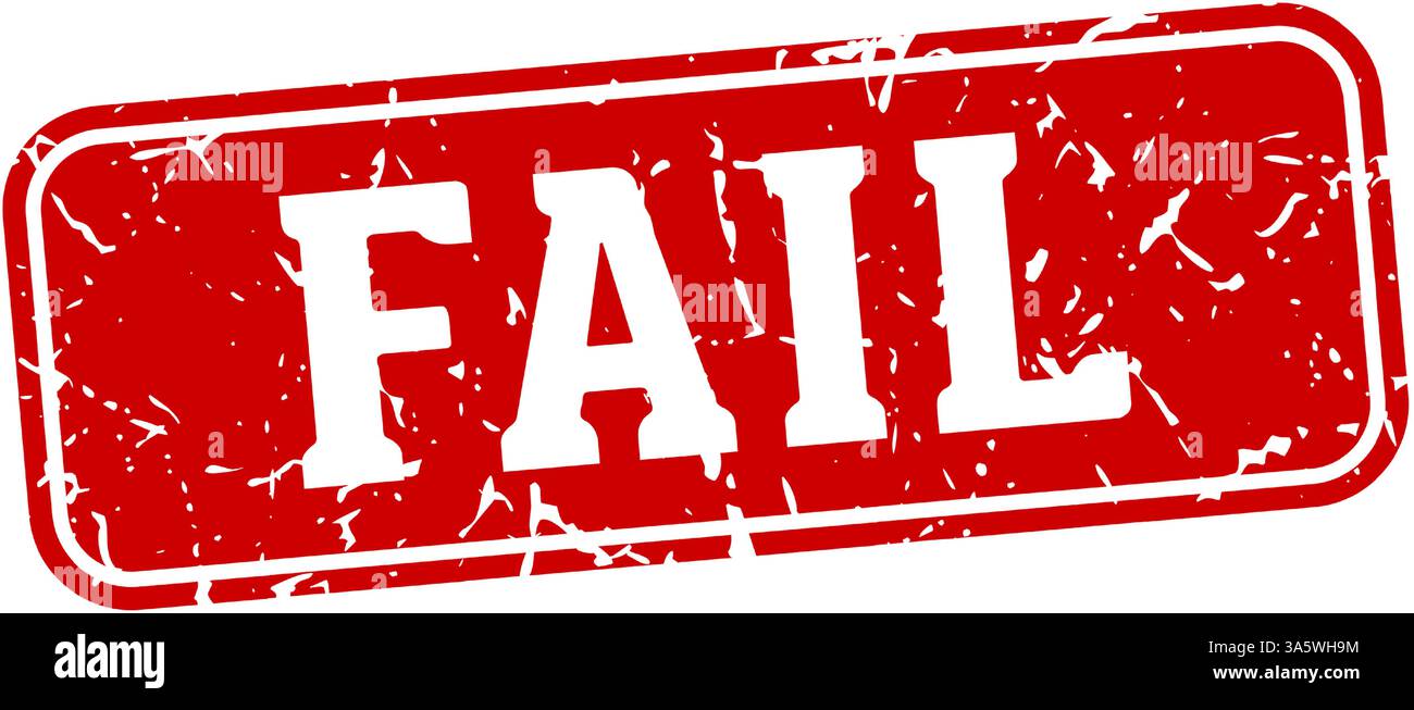 fail stamp. fail rectangular sign isolated on transparent background ...