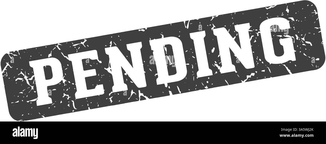 Penving Image pending stamp. pending rectangular sign isolated on transparent ...