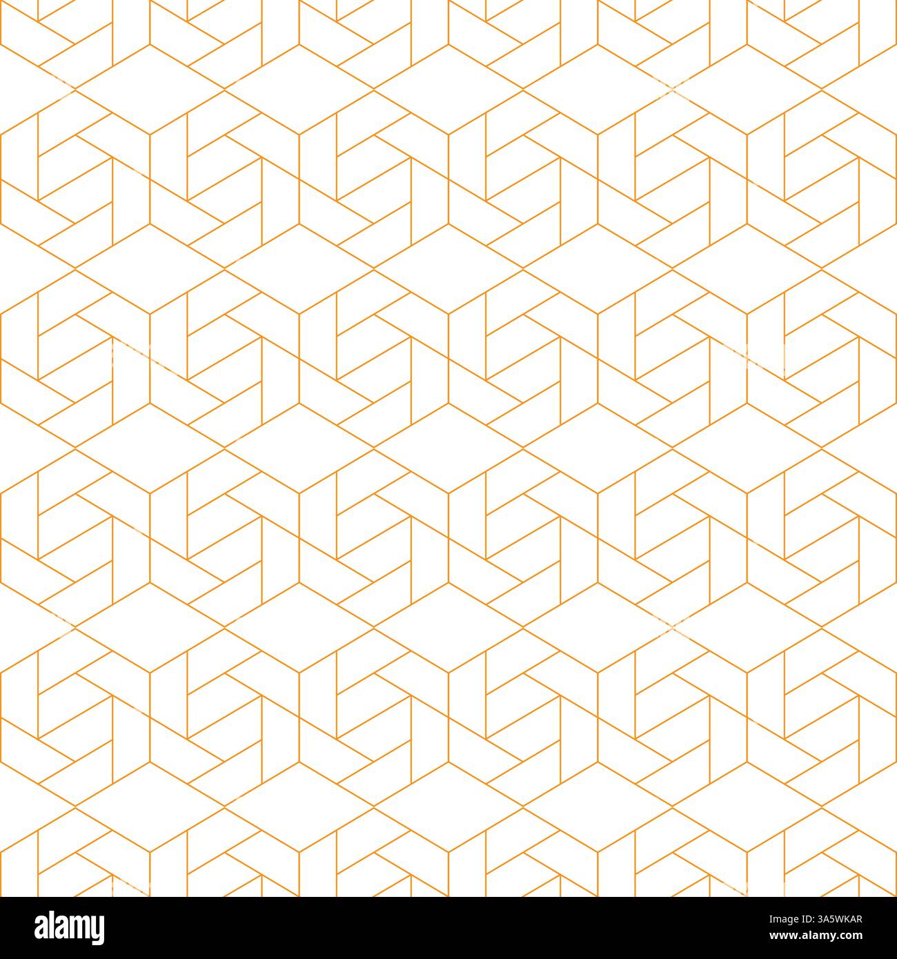 Abstract Background geometric line art seamless pattern from hexagon shape. vector illustration Stock Vector