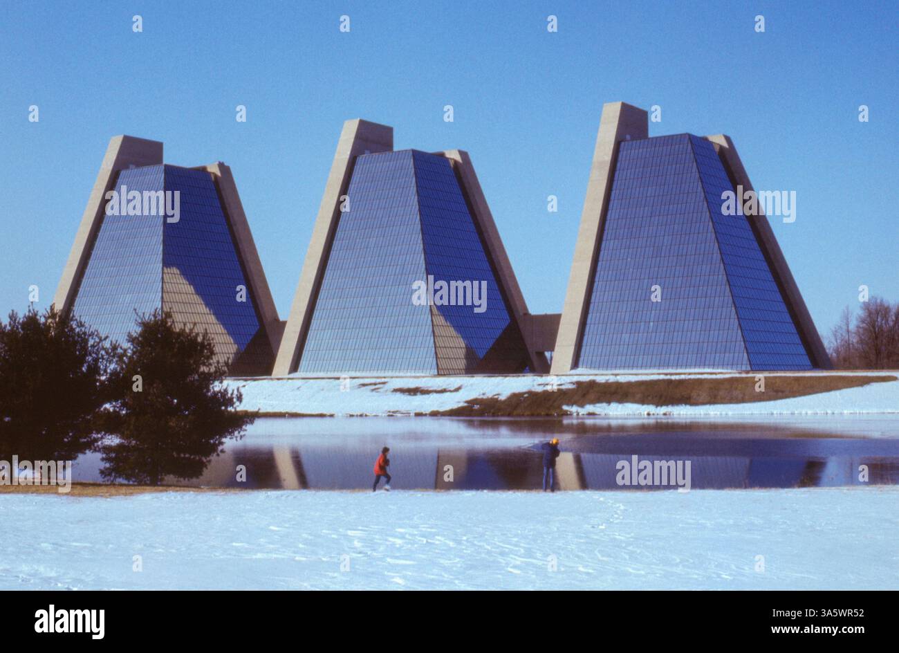 Brutalist architectural icon in Indianapolis, USA, designed by ...