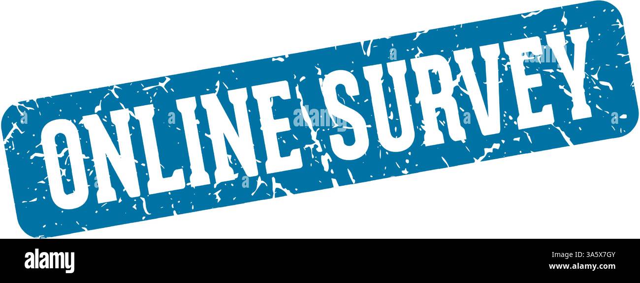 Survey Sign online survey stamp. online survey rectangular sign isolated on ...