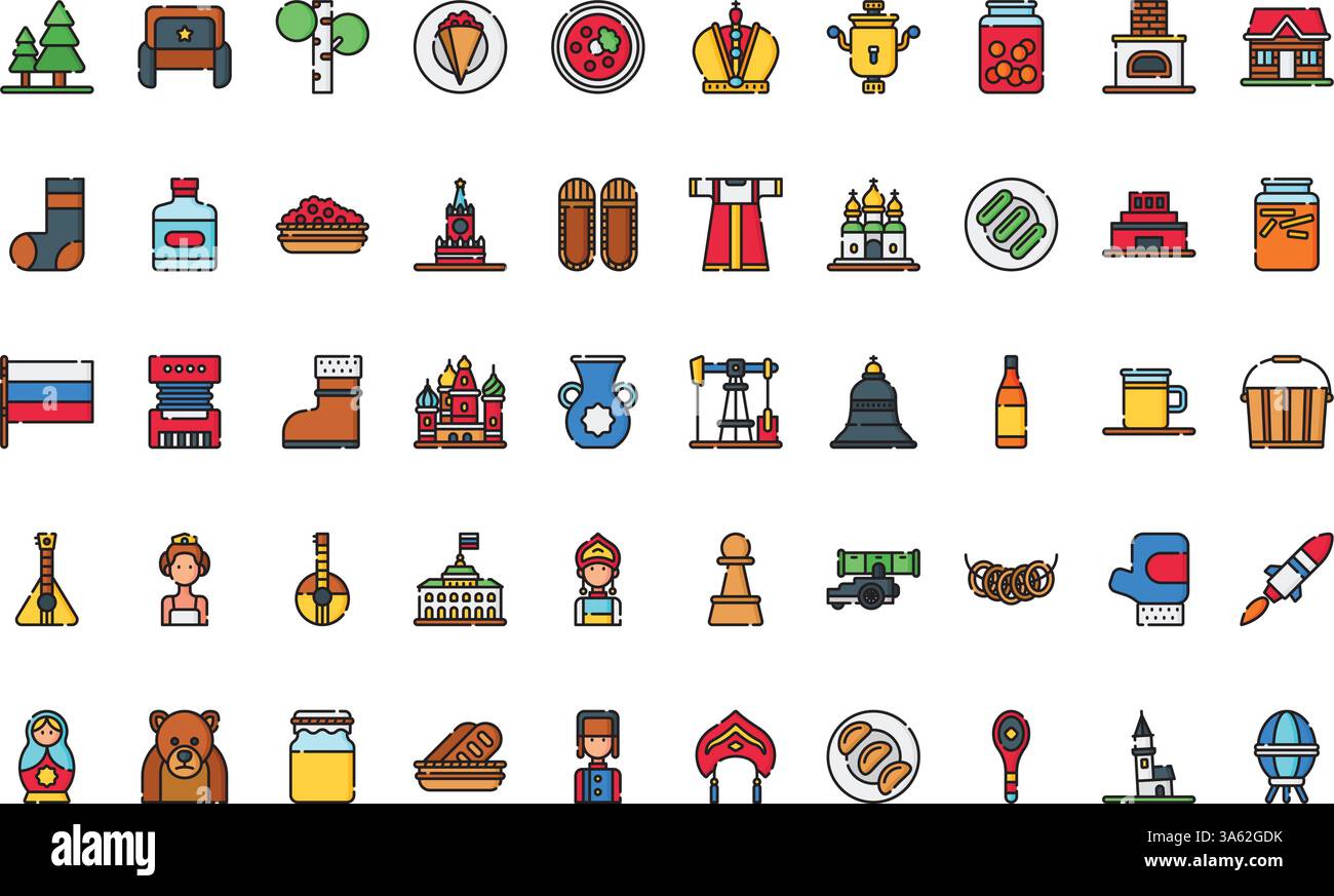 Russia icons High-Quality Vector Icons Collection with Editable Stroke ...