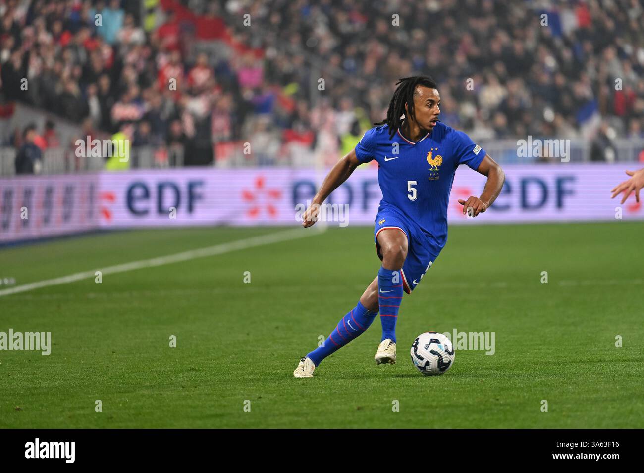 soccer - Jules Kounde #5 during the Nations League return match between ...