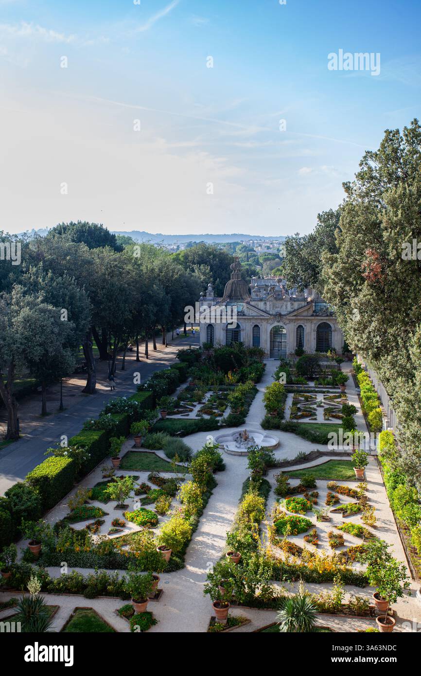 View of the Secret Garden (Giardini Segreti) from Galleria Borghese ...