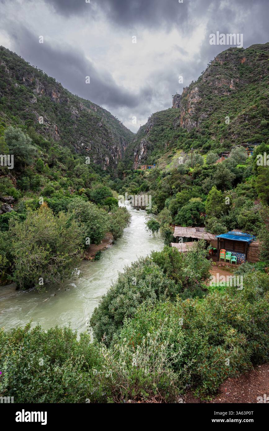 Fardi river gorge, Akchour, talambote, Morocco, North Africa Stock ...