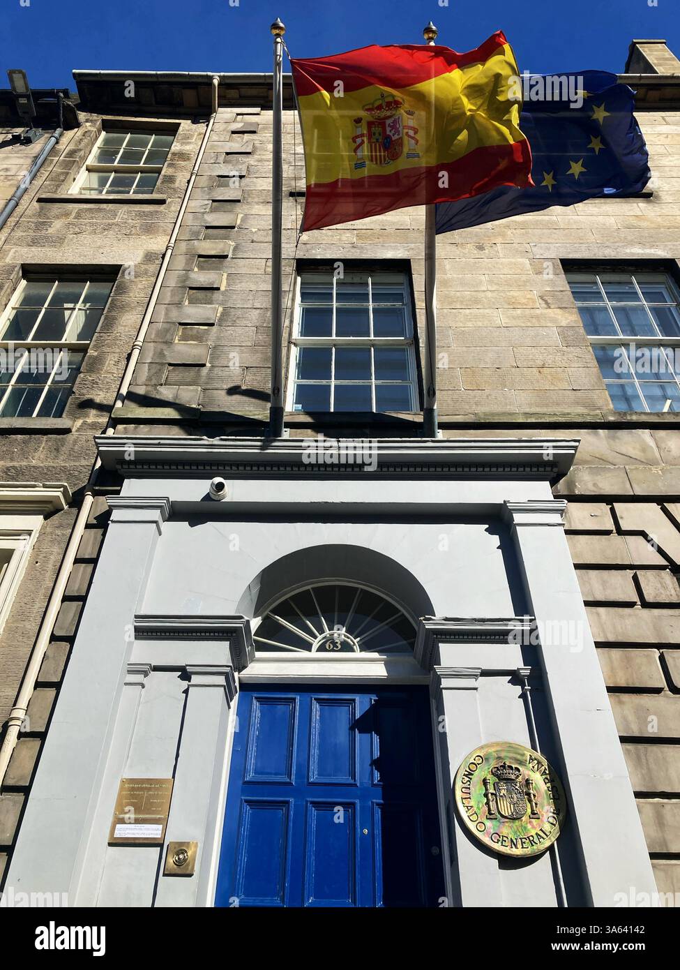 Consulate General of Spain, Edinburgh Scotland, UK Stock Photo