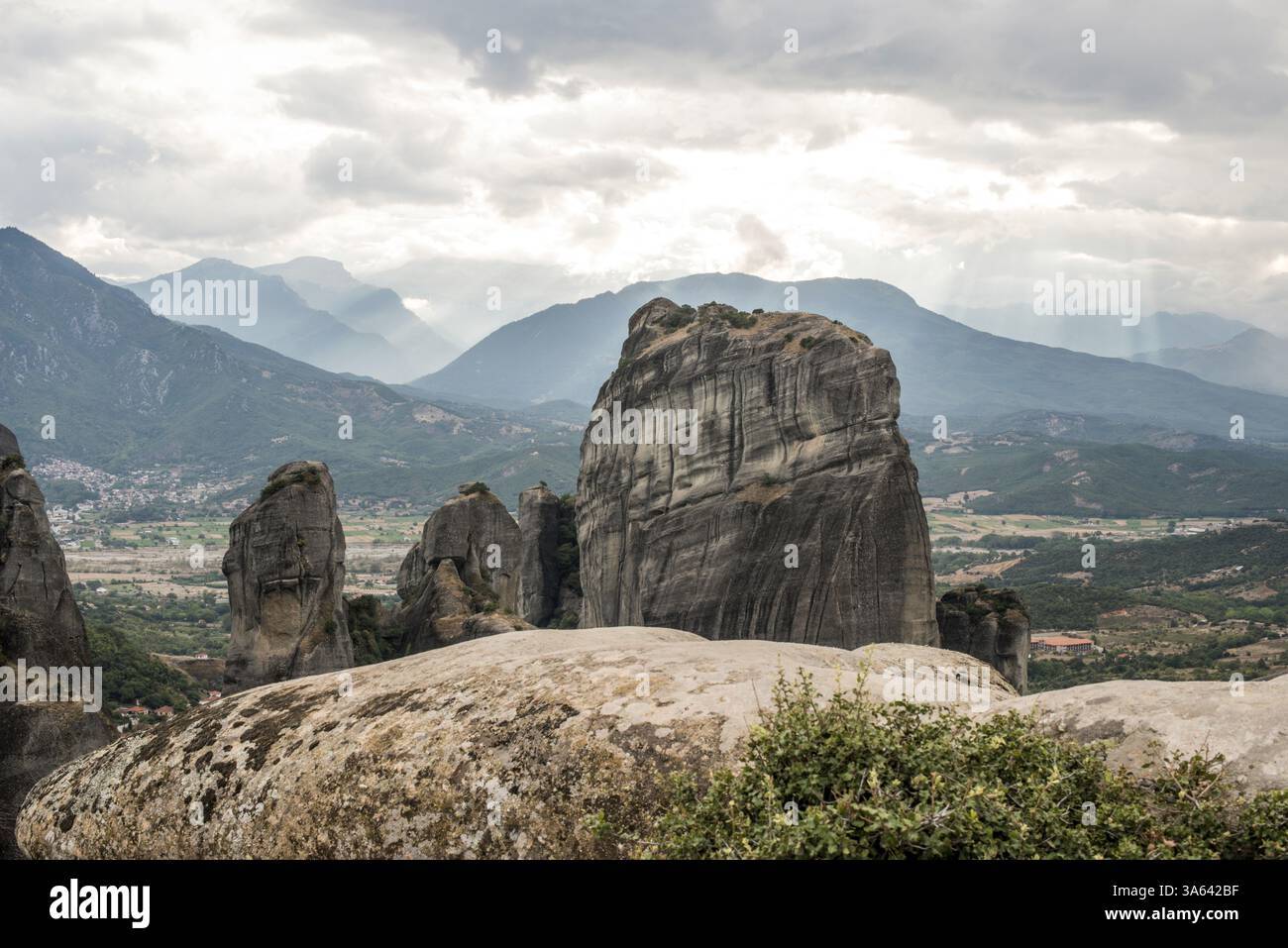 Meteora in Greece. Meteora is the monasteries on the top of the rock ...