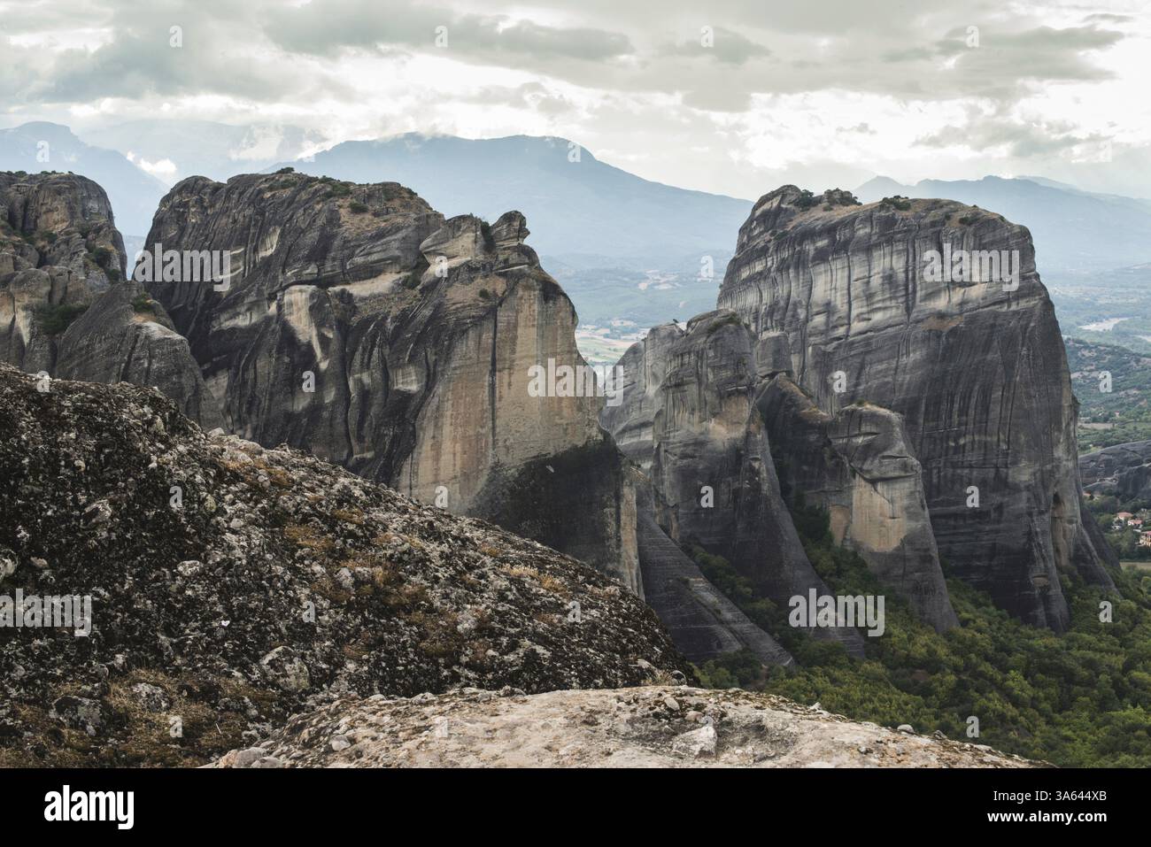 Meteora in Greece. Meteora is the monasteries on the top of the rock ...