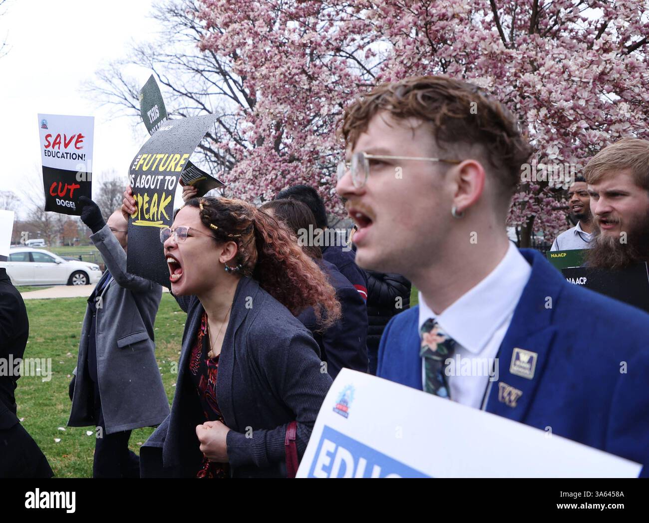 Co. Education Rally Save our schools usa hi-res stock photography and images - Alamy