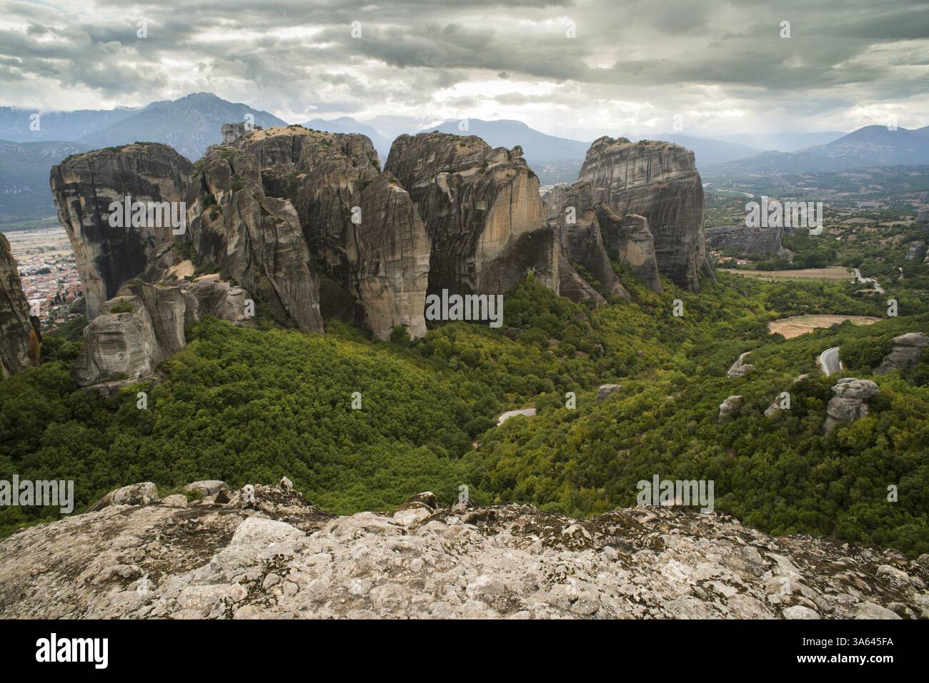 Meteora in Greece. Meteora is the monasteries on the top of the rock ...