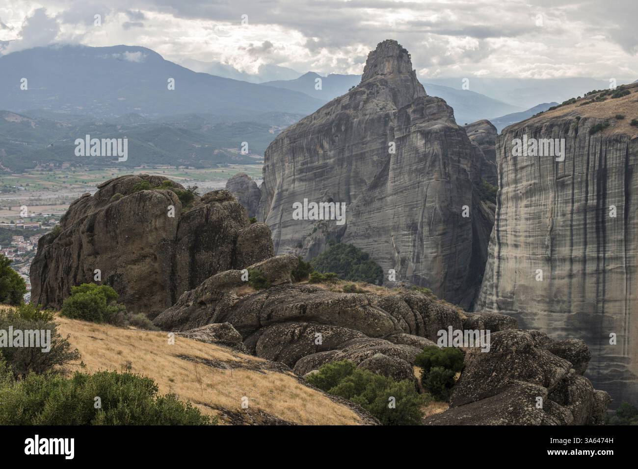 Meteora in Greece. Meteora is the monasteries on the top of the rock ...