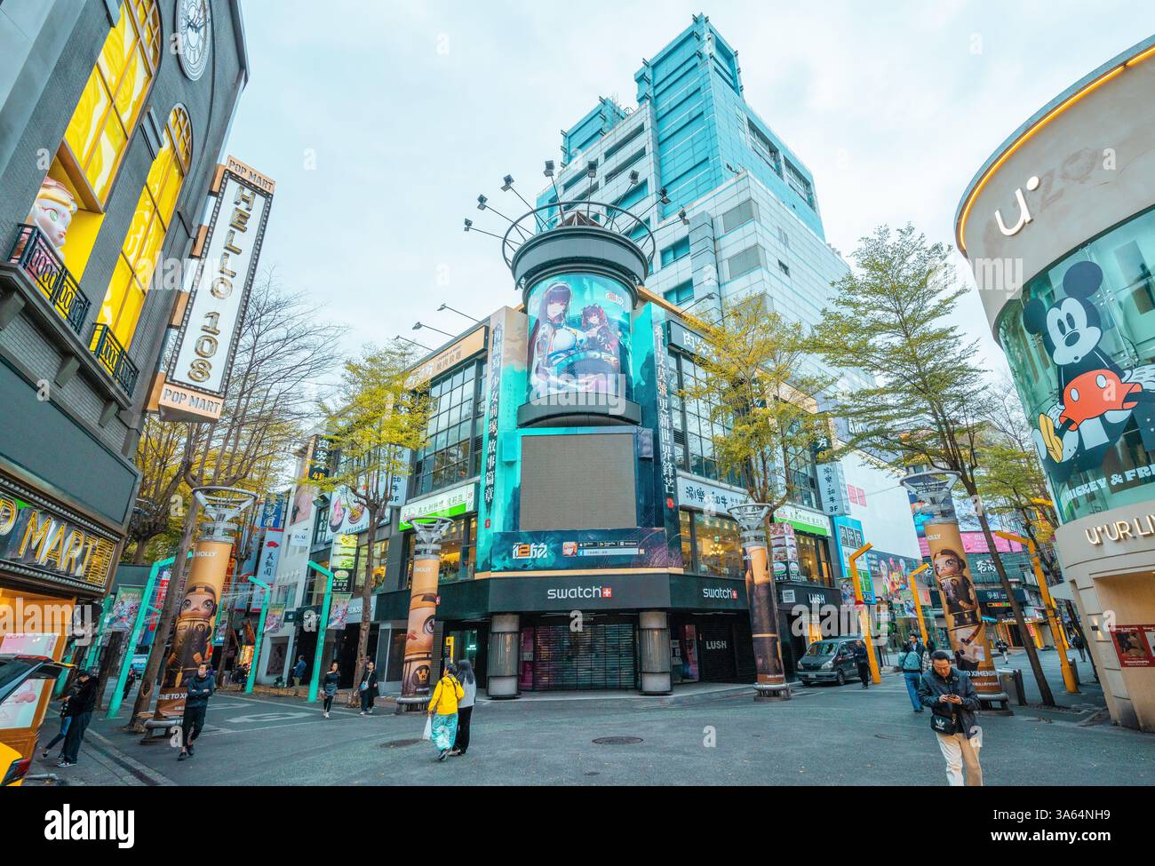 Taiwan, taipei, ximending district hi-res stock photography