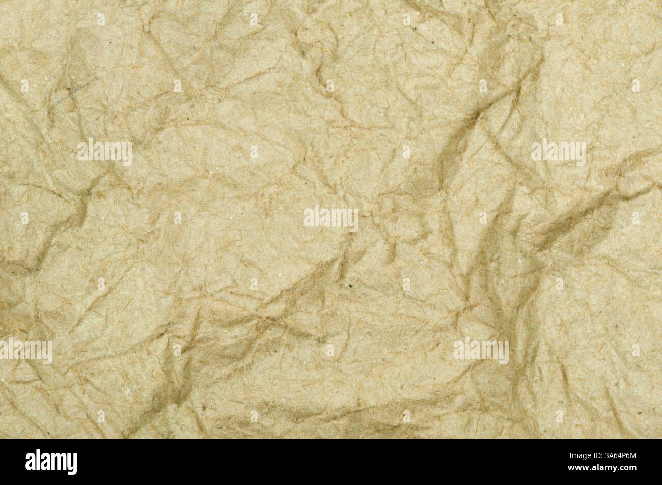 Old crumpled beige paper Stock Photo