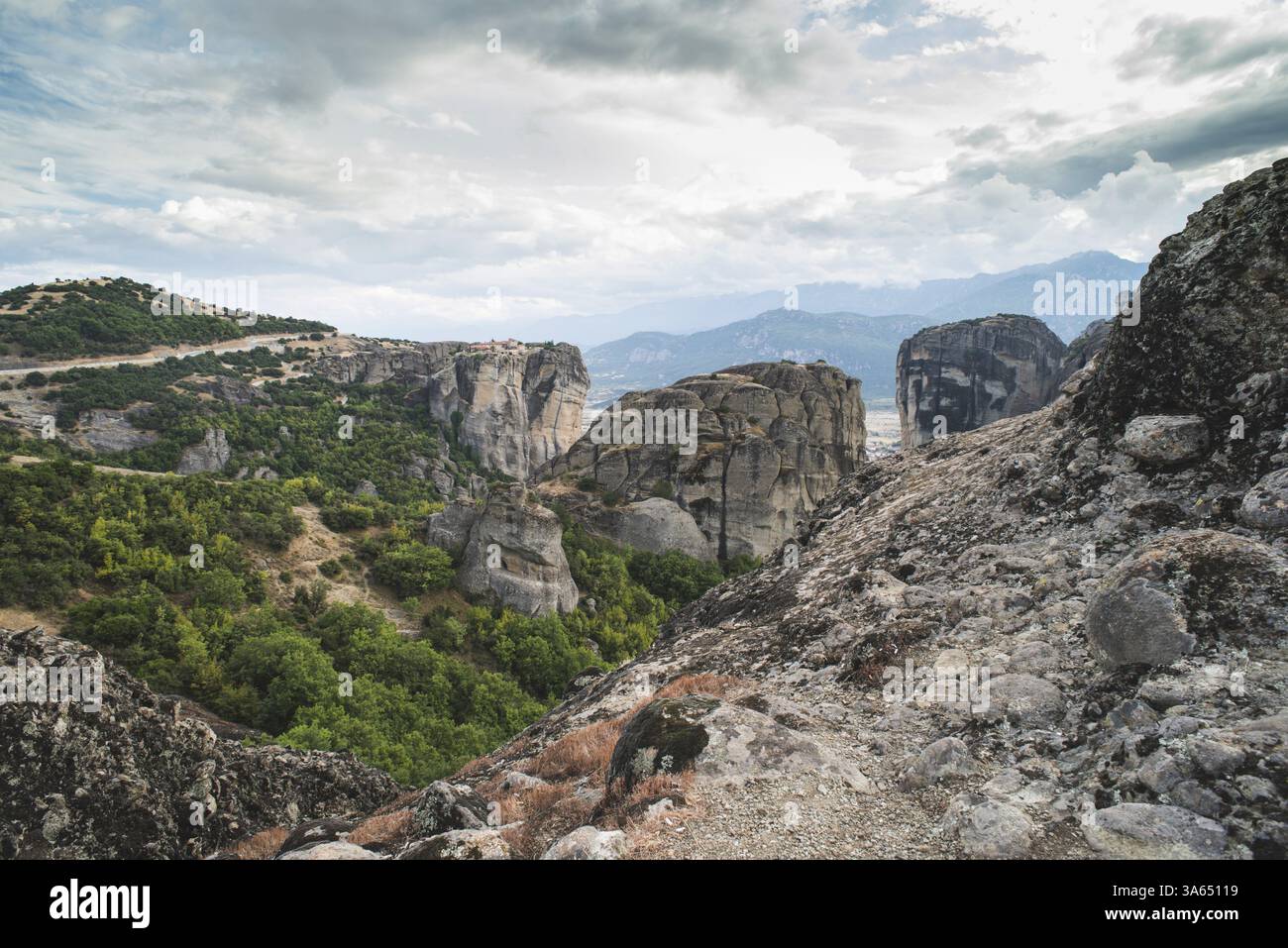 Meteora in Greece. Meteora is the monasteries on the top of the rock ...