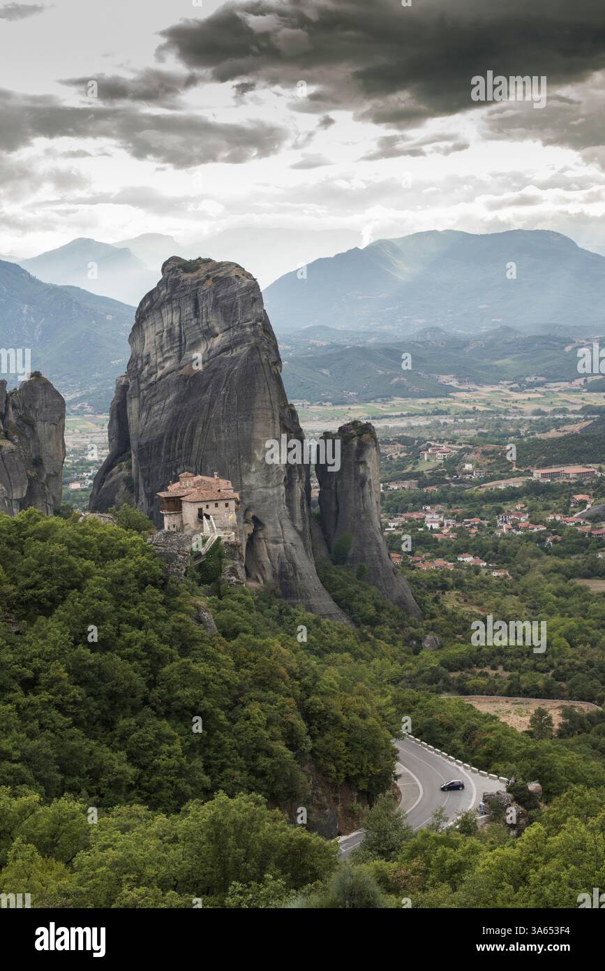 Meteora in Greece. Meteora is the monasteries on the top of the rock ...