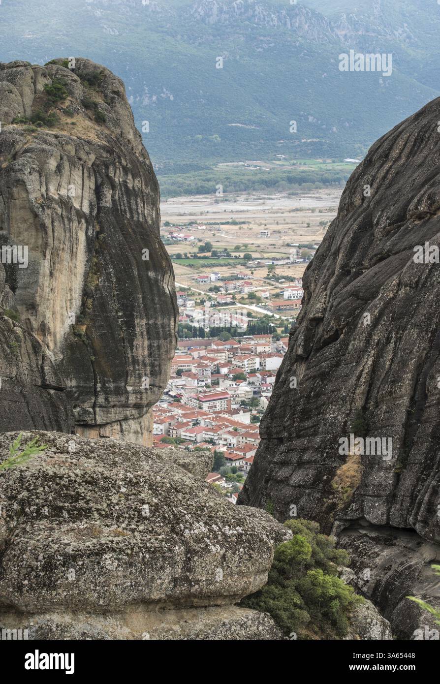 Meteora in Greece. Meteora is the monasteries on the top of the rock ...
