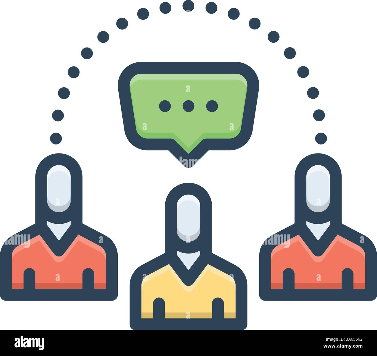 Icon for socializing, society Stock Vector