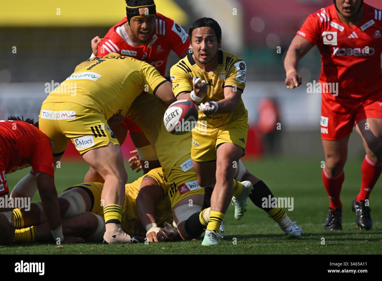 Sungoliath Yutaka Nagare during the 2024-25 Japan Rugby League One ...