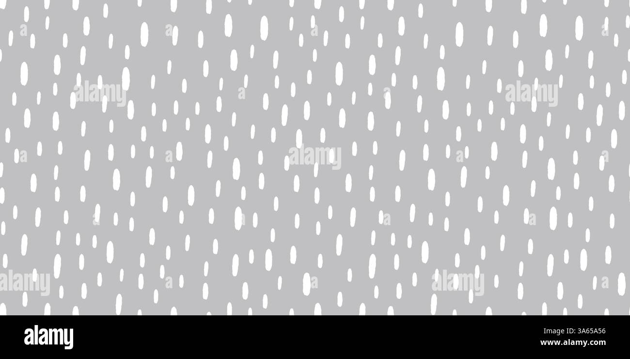 Simple rain pattern. Seamless pattern with white drops of rain. Small dash background. Vector illustration Stock Vector