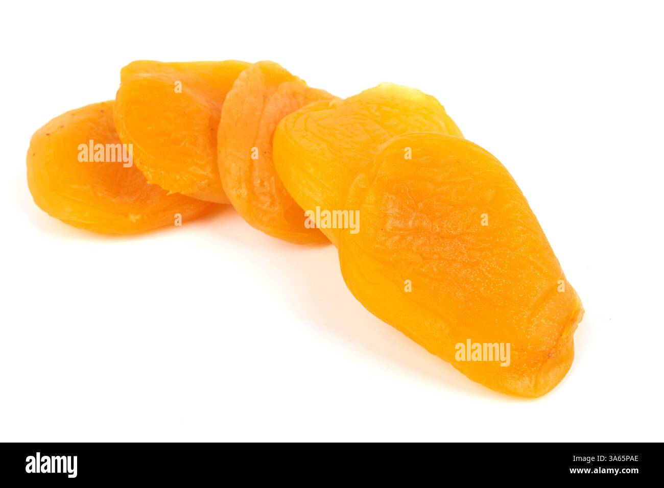 Dried apricots isolated on white background Stock Photo