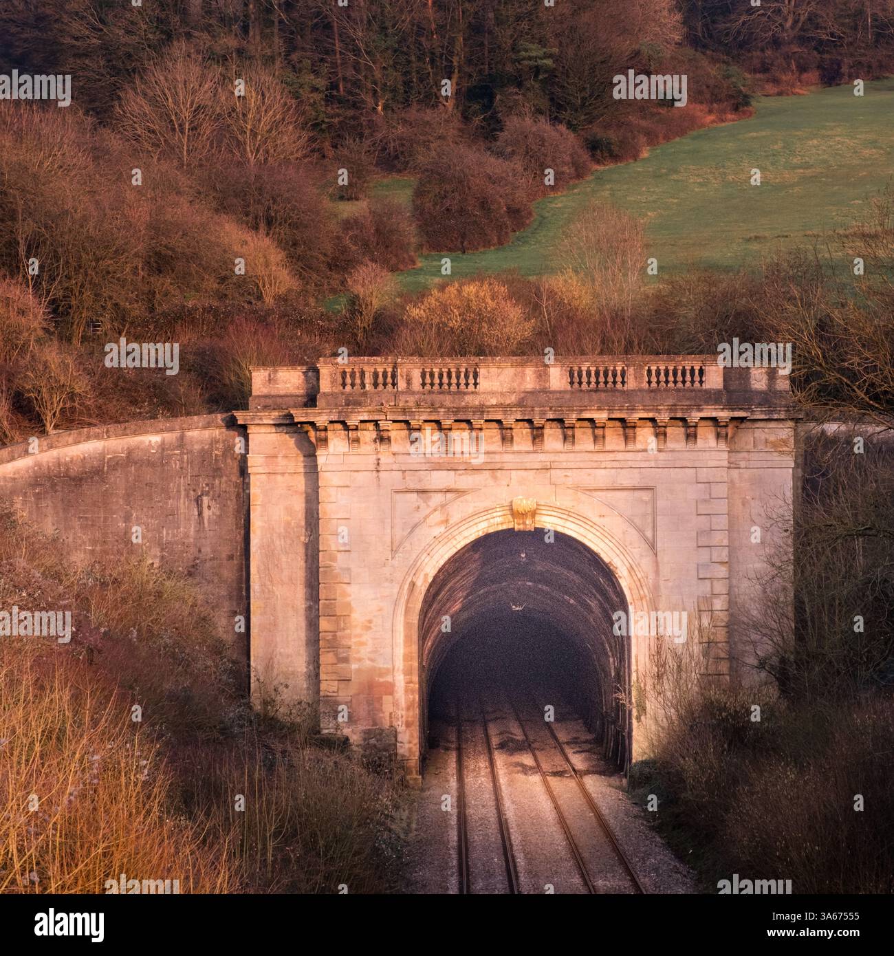 Box tunnel, Wiltshire located on the Great Western main line Stock Photo