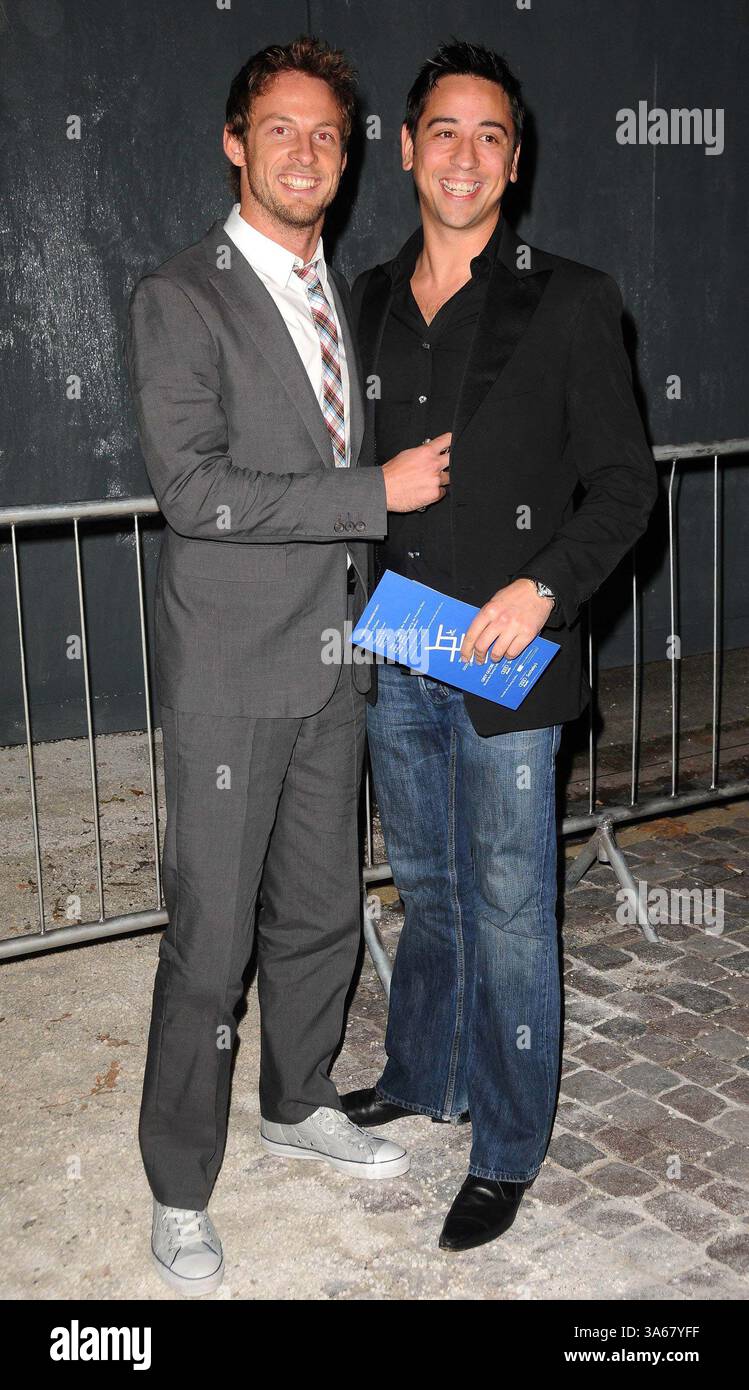 Oct. 22, 2008 - London -  Henry Davenport- -   JENSEN BUTTON..'Grey Goose Character & Cocktails' Party-Arrivals-Chateau Grey Goose, Wakefield Street, London, United Kingdom  10-22-2008..K60158(Credit Image: © Globe Photos/ZUMAPRESS.com) Stock Photo
