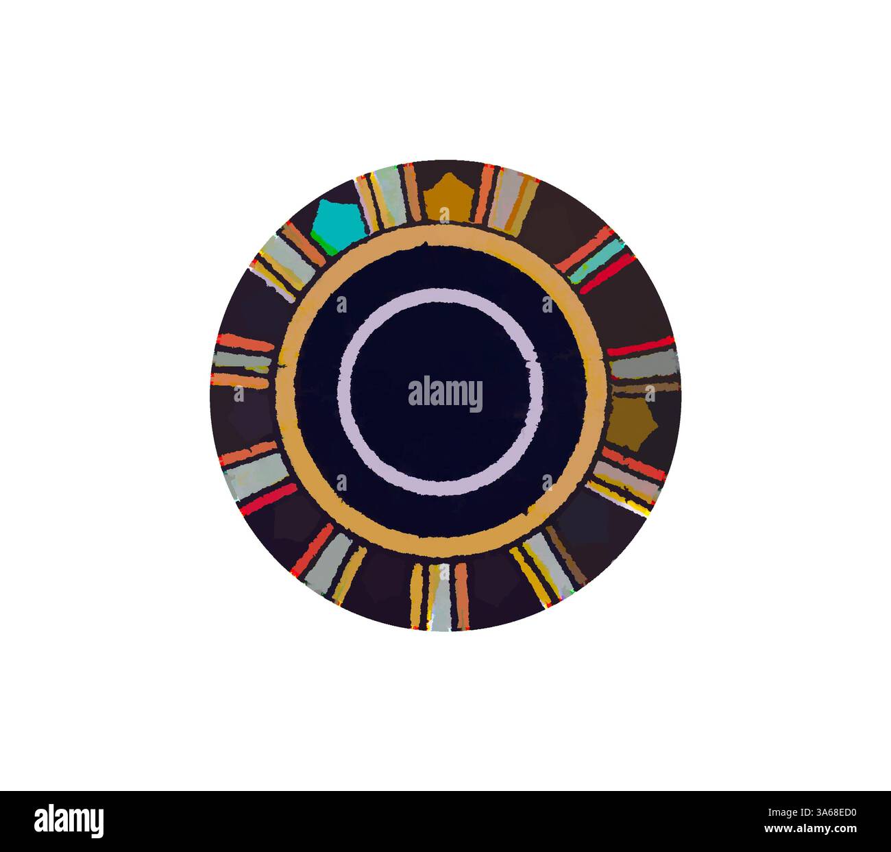 Concentric rings in bold colors hi-res stock photography and images - Alamy