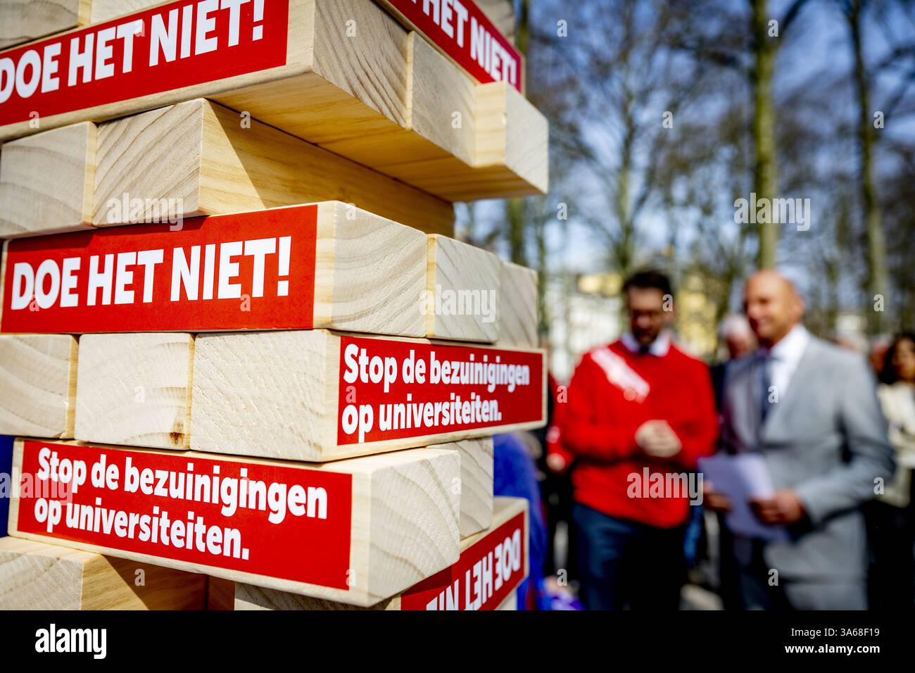 THE HAGUE - Committee Chairman Theo Rietkerk receives a manifesto at ...