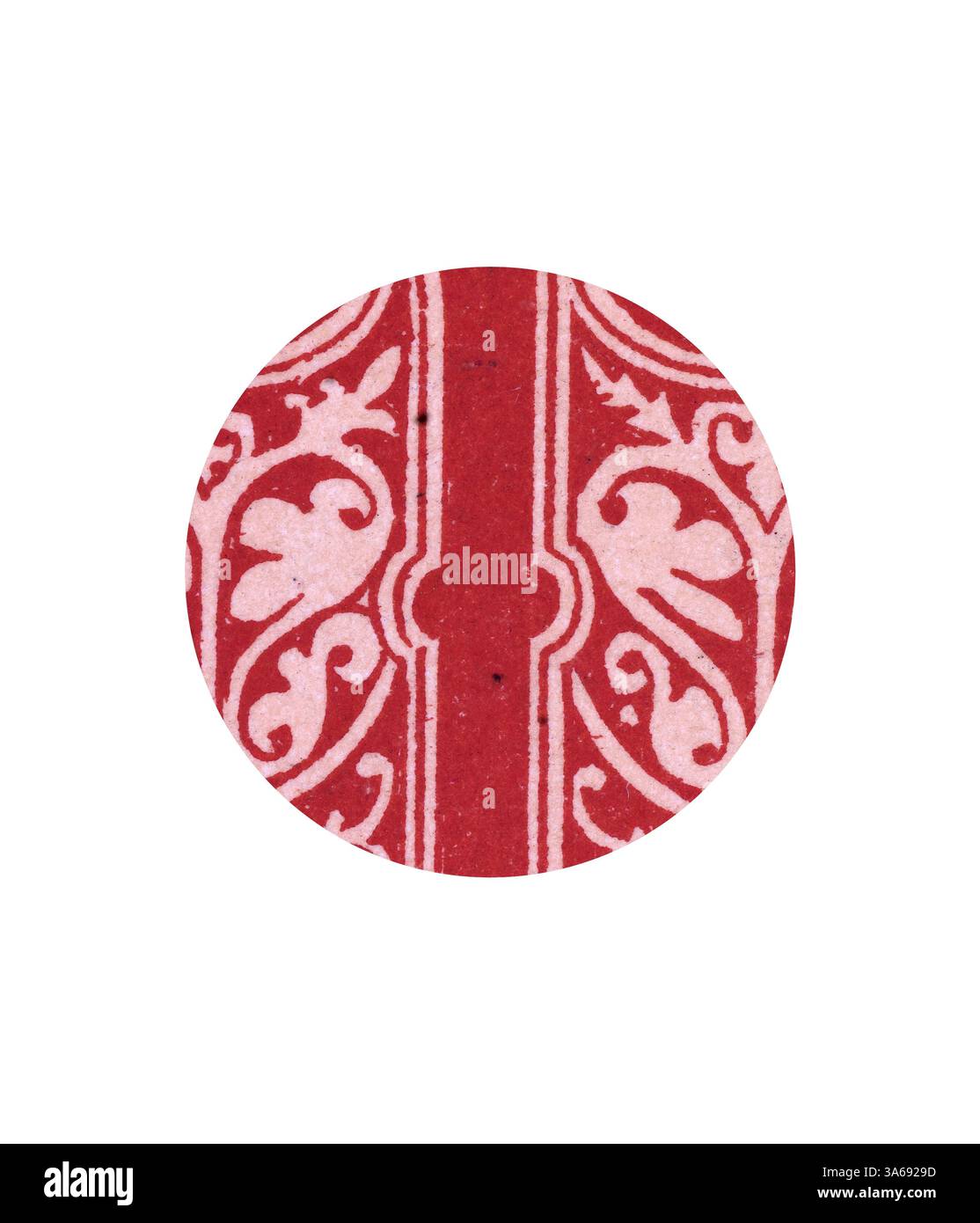 A circular design featuring intricate patterns of swirling floral ...