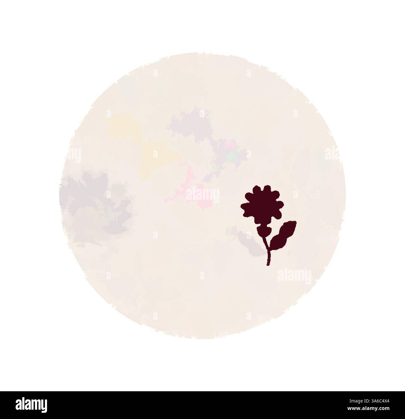 Delicate flower silhouette stands hi-res stock photography and images ...