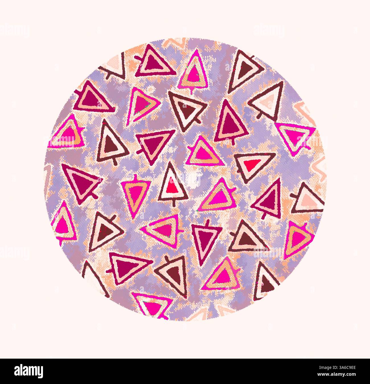 Various triangular shapes in shades of pink hi-res stock photography ...