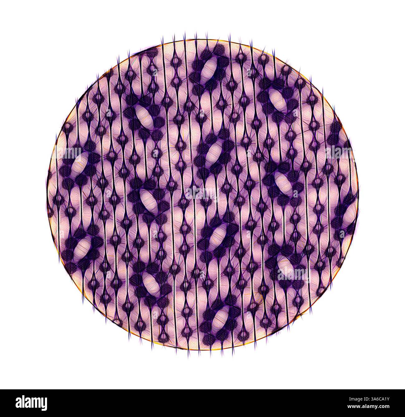 Overlapping Eye Pattern Overlapping patterns in soft shades of purple hi-res stock photography ...