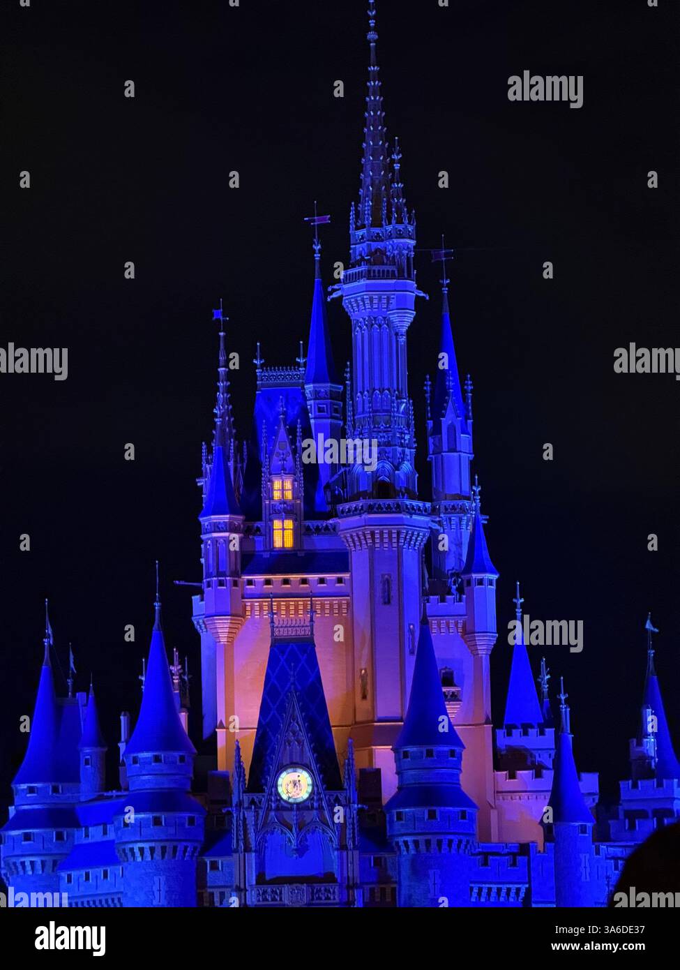Disney World Castle, Florida; USA - Smartphone Captured Stock Image