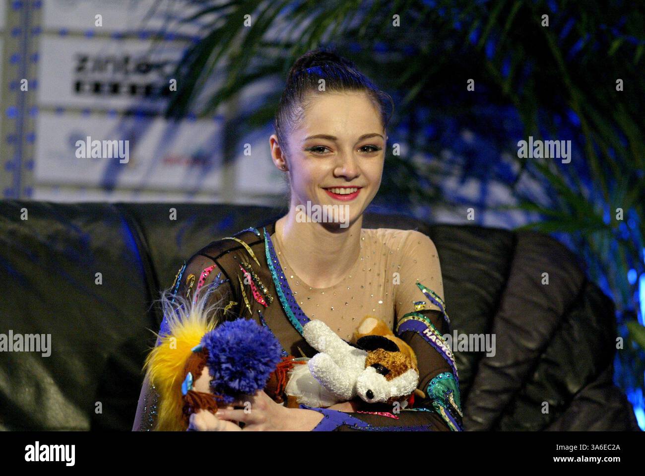 June 05, 2004; Kiev, Ukraine; Rhythmic gymnastic star ANNA BESSONOVA of ...