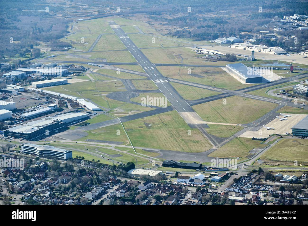 An Aerial View Of Farnborough Airport Berkshire South East England An Aerial View Of Farnborough Airport Berkshire South East England