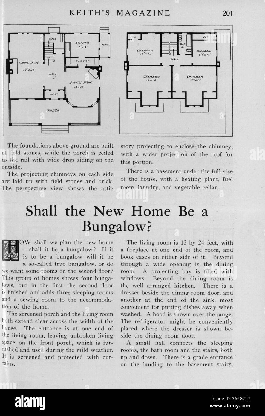 Keiths magazine 1919 offers detailed plans for house designs hi-res ...