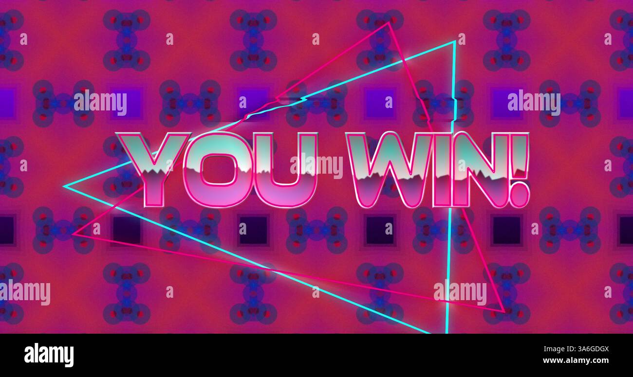 Animation win text vibrant colors hi-res stock photography and images ...